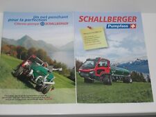 SCHALLBERGER Transporter Aufbau Pumpfass Prospekte ( Schweiz 78 )