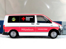 Rietze 53883 VW T6 Bus (2015) "DRK KV Stuttgart (D) / Hitzebus" 1:87/H0 NEU/OVP