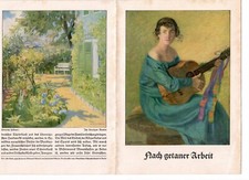 JAB 3- Reklame * Nach getaner Arbeit * Kunst, Flugzeug u.a