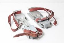 DDR Gleitschuhe Germina Doppelkufengleiter Ostalgie Sammler 1960er Riemen Vintag