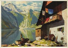 AK AK Königseer Ache mit Watzmann und Hochkalter DEUTSCHLAND (1064014)