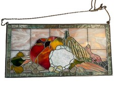 Bleiverglasung  Wand- / Fensterbild "Obst Stilleben" in Tiffany