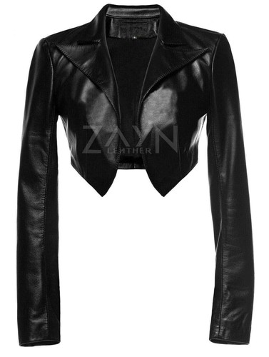 Damen echt leder bolero shrug - damen,