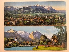 2Stk. Große XXL AK Postkarten um 1910 Garmisch Partenkirchen 