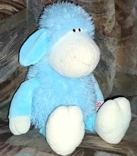 Nici Jolly Mäh Schaf Sitzend Colored Hellblau TOP! SEHR SELTEN! 40 cm