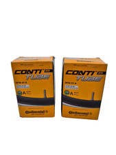 2x Fahrradschlauch Conti MTB 27,5 Tube von Continental A 40mm Auto Schrader.
