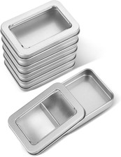 6 Stück kleine Metalldosen