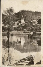 Muggendorf Fraenkische Schweiz Kirche Boot