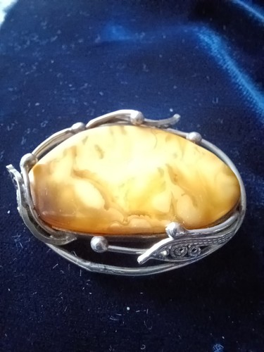 Antike brosche bernstein - antike,
