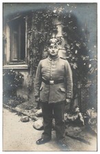 XX1847/ Soldat mit Pickelhaube  Foto AK 1. Weltkrieg