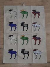 Ingelas Älgar Elche Wandbehang Tuch Schweden Finnland Skandinavisch Hygge Neu