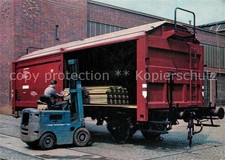 Eisenbahn Verladung durch Gabelstapler 