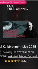 Paul Kalkbrenner 2 Karten / Hardtickets für das Konzert in Nürnberg