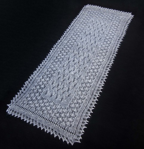Gestrickter ziegenflaum schal - gestrickter,