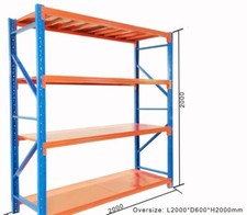 Schwerlastregal 200x60x200 cm – Metall – Stecksystem – NEU