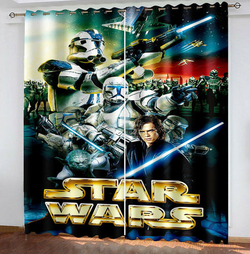 Gedruckte star wars - star, fenster