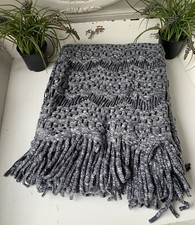 Kuscheldecke MELIA Strick Blau