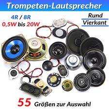 Kleinlautsprecher Mini Lautsprecher 4 Ohm 8 Ohm 0,5W-20W Box Zubehör 55 Modelle