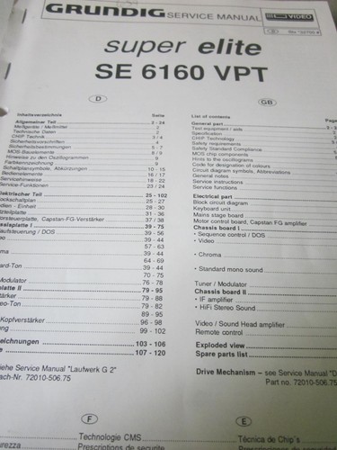 Grundig video super elite - video,