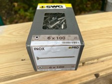 Holzschrauben 6x100mm seko Edelstahl 100Stück seko rostfrei  / ContPal6