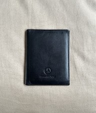 Mercedes Benz Fahrzeugscheinmäppchen Bordmäppchen Kartenetui Leder Schwarz