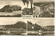AK Königstein Elbe im Lk Sächsische Schweiz-Osterzgebirge - Raddampfer -von 1960