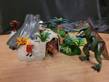 PLAYMOBIL 5230 Dinosaurier TRex und Saichania beim Vulkan