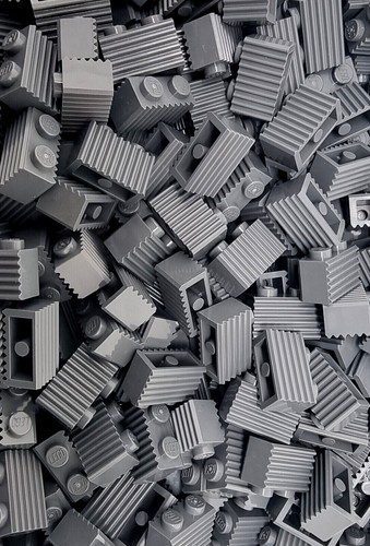 Lego 1x2 riffel steine - lego,