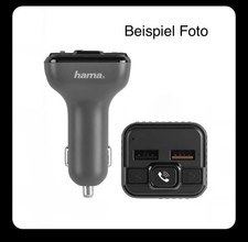 HAMA Bluetooth® FM-Transmitter Autoradio Freisprecheinrichtung grau 2x USB-Port