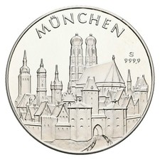 München Silbermedaille 1972 Olympische Spiele PP- Gewicht: 14,97g/999
