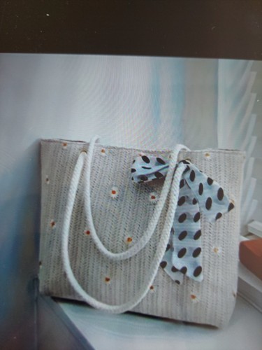 Bast stroh tasche - stroh,