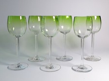 LUDWIG MOSER IN KARLSBAD 6 WEINGLÄSER JUGENDSTIL GLÄSER ANTIK