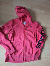 Damen Kapuzen Sport / Sweatjacke von Adidas Gr. M, lachsfarben