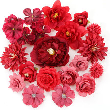 17 künstliche Blütenköpfe