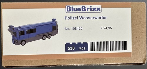 Bluebrixx polizei wasserwerfer - polizei,