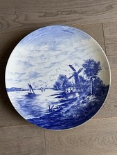 Villeroy & Boch Antikes Porzellan, Teller, Wandteller , 1533, Windmühle