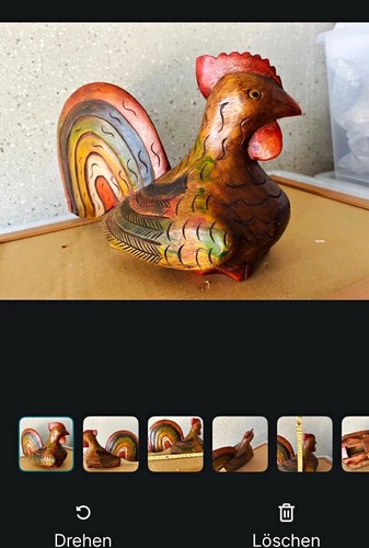 Vintage handbemalte holzfigur - vintage,