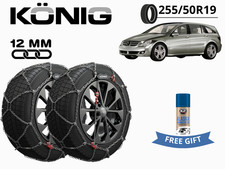 Schneeketten Konig 12MM X12PRO Gr 255 255/50R19 für Mercedes CL R (W166) 05-17