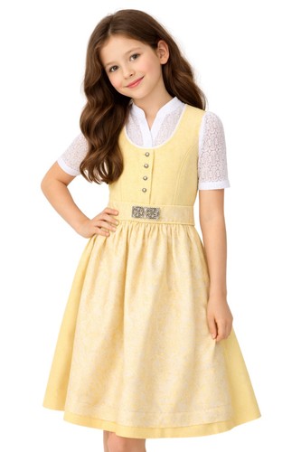 Teenie dirndl gelb jacquard - teenie-dirndl,