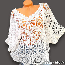 ITALY HÄKELSTRICK  Pulli LOCH