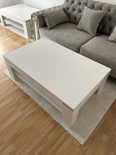 2 x  Weißlack Wohnzimmmertische