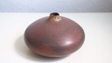 Vintage Vase Lipp Töpferei Mering Lu Klopfer Studiokeramik UFO braun 50s 60s 70s