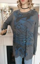 Versace Jeans Strick Pullover Gr.S Oversize eher auch  M-L 50% Wolle NEU
