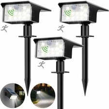 nipify Solarlampen für Außen mit Bewegungsmelder 3 Stück, 3 Modi Solarstrahler