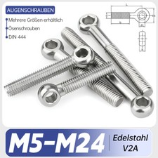 Augenschrauben DIN 444 Edelstahl V2A M5 M6 M8 M10 M12 M16 M20 M24 Augenschraube