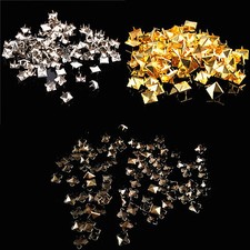 Pyramidenniete Ziernieten GOLD / BRONZE / SILBER Gotik Metall Spikes Pyramiden