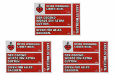 15 x Astra Bier Aufkleber