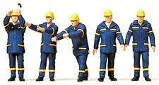 Preiser 10432 THW-Helfer in Einsatzkleidung 5 Figuren H0 1:87 Neu + OVP