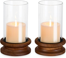 Hewory Windlicht Glas Deko