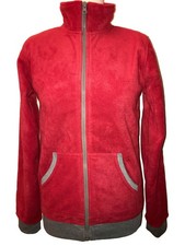 Fleecejacke rot unisex mit